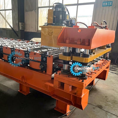 Perfil de aço Popular Rusisa Design Cor Aço Roofing Tile Roll Forming Machine