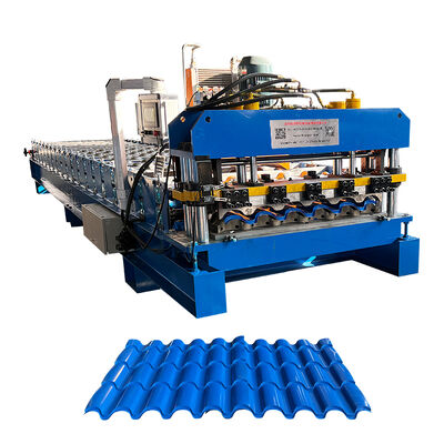 Materiais de construção 0,35-0,6 mm Mônaco máquina formadora de rolo de telha vitrificada