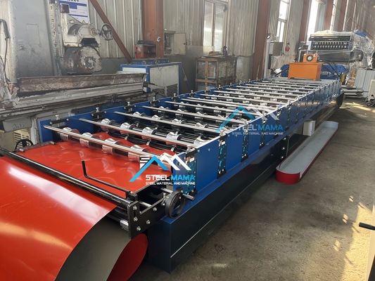Máquina de formação de chapas de telhado de rolos de aço de alta velocidade 45# com potência de motor de 4 kW
