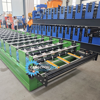 Alta Velocidade Colômbia Popular Design IBR Trapezoidal Roof Panel Folha Roll Formar Máquina