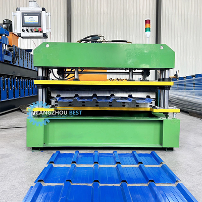 Alta Velocidade Colômbia Popular Design IBR Trapezoidal Roof Panel Folha Roll Formar Máquina