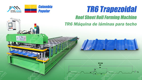 8-15m/min Velocidade Máquina de Formar Folhas de Telhado 3Kw Potência Hidráulica E Controle PLC