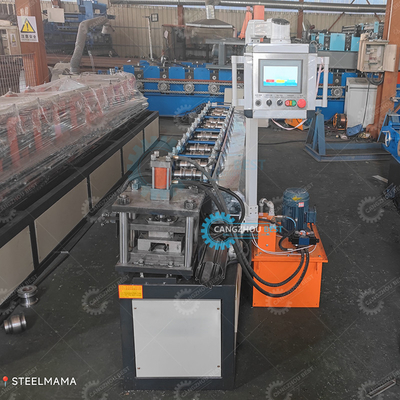 Zâmbia Popular Galvanizado Aço Roller Shutter Profile Roller Door Roll Forming Machine