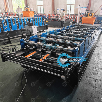 Máquina de moldagem de folhas de telhado de metal com tela sensível ao toque de 1000 mm