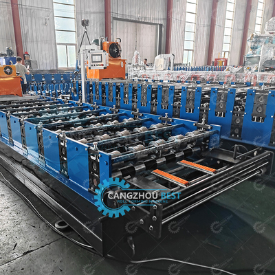 Máquina de moldagem de folhas de telhado de metal com tela sensível ao toque de 1000 mm