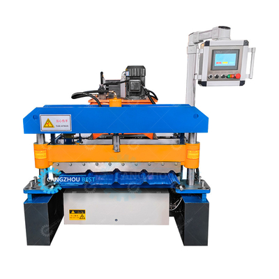 Máquina de moldagem de folhas de telhado de metal com tela sensível ao toque de 1000 mm