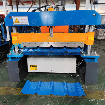 Máquina de moldagem de folhas de telhado de metal com tela sensível ao toque de 1000 mm