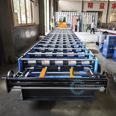 Máquina de moldagem de folhas de revestimento de telhados de metal de controlo plc hidráulico para materiais de construção