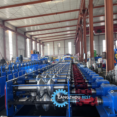 Aço espessura 4 mm Ferro mudança rápida 2&amp;3 ondas Barreira de choque máquina de moldagem de rolos