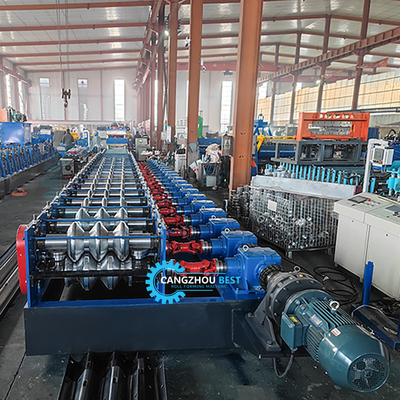 Aço espessura 4 mm Ferro mudança rápida 2&amp;3 ondas Barreira de choque máquina de moldagem de rolos