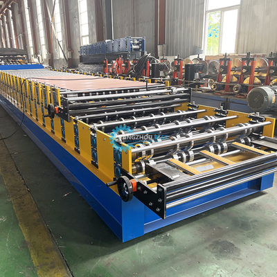 Máquina de formação de rolos de telhados corrugados de duas camadas de potência hidráulica 4kw