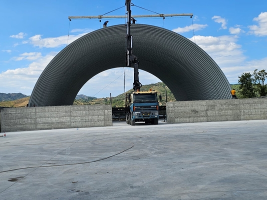 PPGI GI Mobile K Span Roll Forming Machine For Masonry Concreto e estruturas de aço