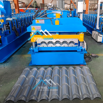8.5kw Máquina de moldagem de azulejos de telhado de aço vidrado e máquina de fabricação de chapas de telhado