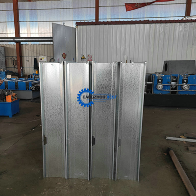 Sistema de controlo PLC Construção de aço Galvanizado Auto-bloqueio Porta Frame Roll Forming Machine