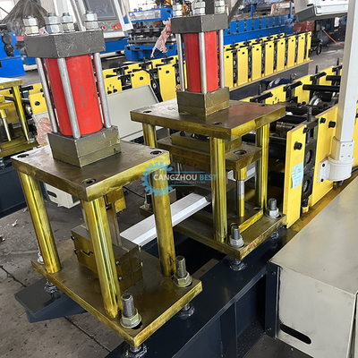 Controle de PLC Máquina de moldagem hidráulica de corte de molde T Profil V Forma de vedação de aço