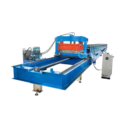 Sistema de controlo PLC Máquina de moldagem de rolos de piso 1250 mm Largura para fabricação de folhas de revestimento
