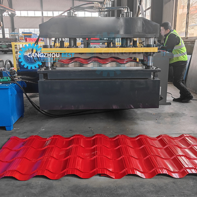 Rússia Popular Design Galvanizado Aço Telhado Telhas Fabricação Roll Forming Machine