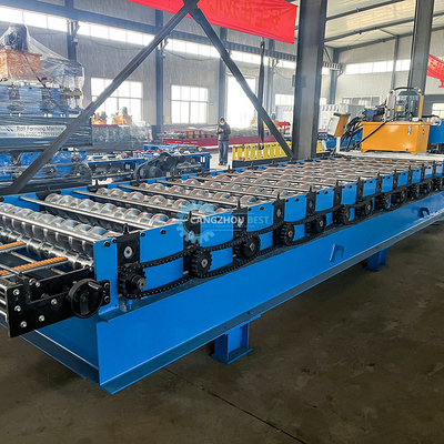 Máquina de formação de rolos de telhado de telhado de telhado de PLC