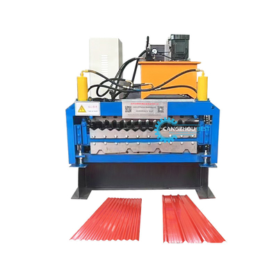 Camerun Popular Color Steel Roof Sheet Profile Double Layer Roof Roll Forming Machine Máquina de formação de rolos de telhado