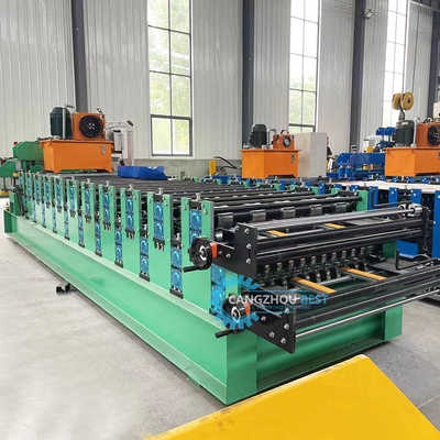 YX840&amp;836 Máquina de moldagem de rolos de folhas de aço para telhado de camada dupla