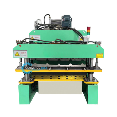 YX840&amp;836 Máquina de moldagem de rolos de folhas de aço para telhado de camada dupla