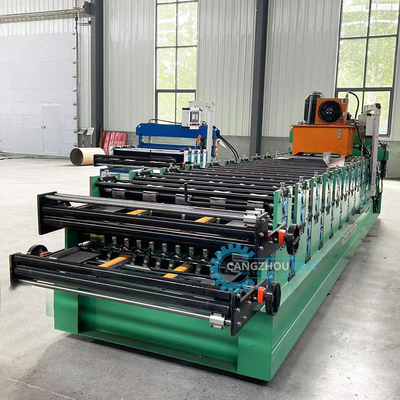 YX840&amp;836 Máquina de moldagem de rolos de folhas de aço para telhado de camada dupla