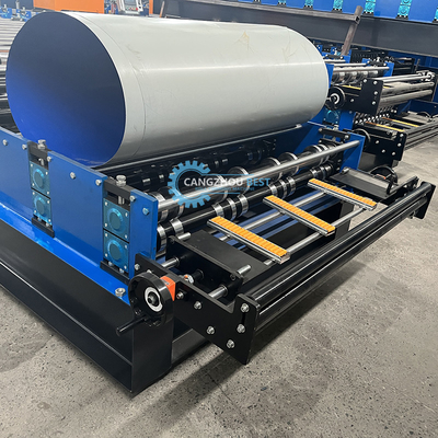 Perú Popular Tr4&amp;Tr5 Dupla camada de aço de perfil galvanizado revestimento de zinco Roof Roll Forming Machine