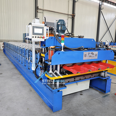 Máquina de moldagem de rolos de aço dupla camada Delta PLC