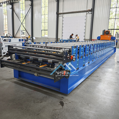 Máquina de moldagem de rolos de aço dupla camada Delta PLC