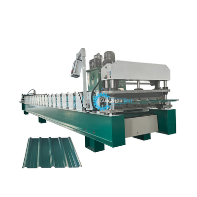 PPGI GI Color Steel Profile Roofing Sheet / Panel Roll Forming Machine (Machina de moldagem de rolos de revestimento de telhado / painel)