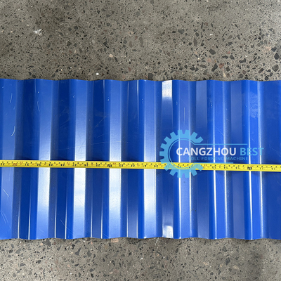 0.6mm Roof Sheet Roll Forming Machine By Delta PLC Para Grandes Projetos
