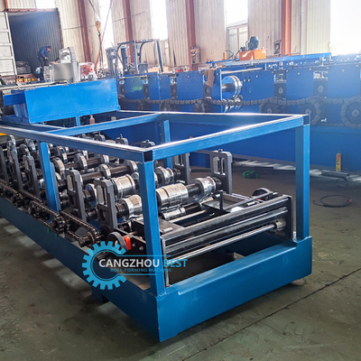 Máquina de moldagem de rolos de telhado de costura estável de perfil de aço galvanizado portátil Kr18