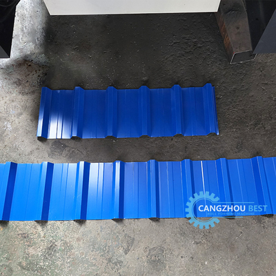 Automático de corte Hidráulico Tipo de aço de cor IBR Roofing Sheet Roll Forming Machine