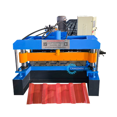 Máquina de moldagem de rolos de chapa de telhado trapezoidal IBR