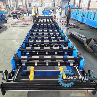 Máquina de moldagem de rolos de chapa de telhado trapezoidal IBR
