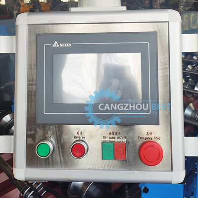 IBR Roofing Sheet Roll Forming Machine Cortar hidráulico para perfil de aço