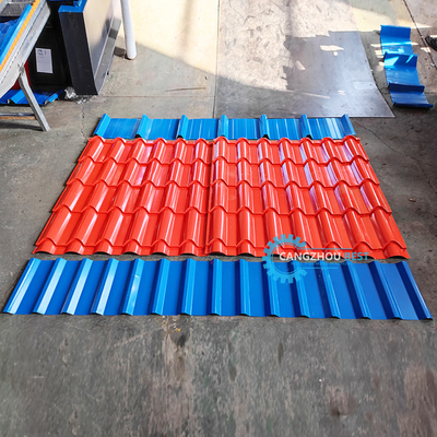 Roof Tile corrugado IBR Three Profile In One Color Steel Roofing Sheet Roll Forming Machine
