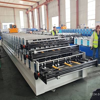 Canadá Popular Triple Layer Tile IBR Roofing Sheet Roll Forming Machine