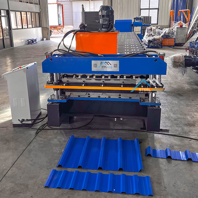 Máquina de revestimento de telhado de camada dupla controlada por Delta PLC