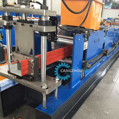 Máquina de moldagem de perfis de calhas de chuva galvanizadas com controle PLC