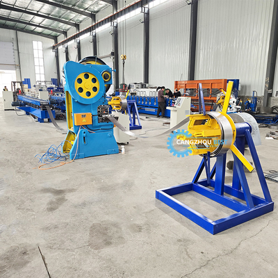 Máquina de Conformação de Rolo para Perfis Verticais de Prateleiras com Controle PLC em Aço Galvanizado