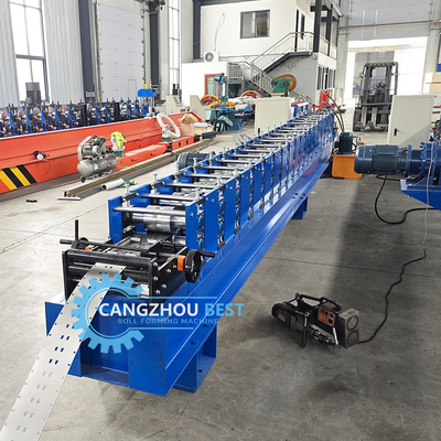 Máquina de Conformação de Rolo para Perfis Verticais de Prateleiras com Controle PLC em Aço Galvanizado