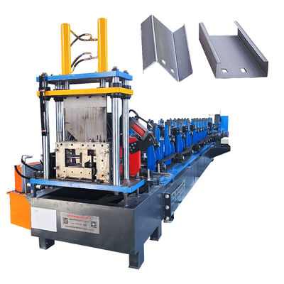Hydraulic Cutting Automatically Change Size C Z U Purlin Roll Forming Machine 