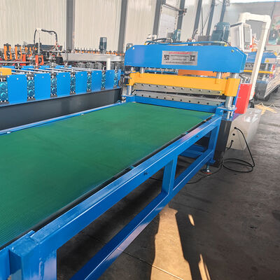 Máquina de moldagem de folha de bobina de aço galvanizado cortada em comprimento com empilhador automático
