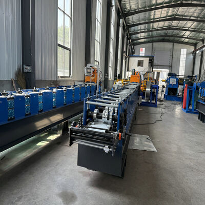 Hydraulic Cutting Type Steel Profile K Gutter Making Roll Forming Machine