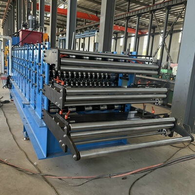 Profil de aço galvanizado África Máquina de moldagem de rolos de telhado de três camadas popular