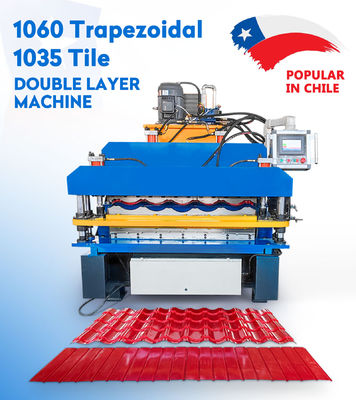 Dupla camada da parede e do telhado 	Telhar o rolo da folha que forma a máquina 8.5kw automatizou