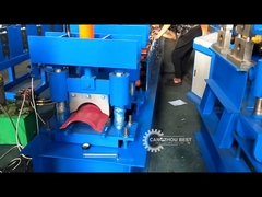 Ce de aço de Ridge Cap Roll Forming Machine do telhado de telha da cor de 0.4mm